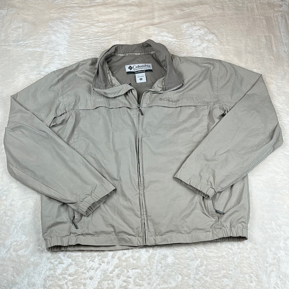 Gray Lightweight‎ Windbreaker Jacket with Elastic Cuffs